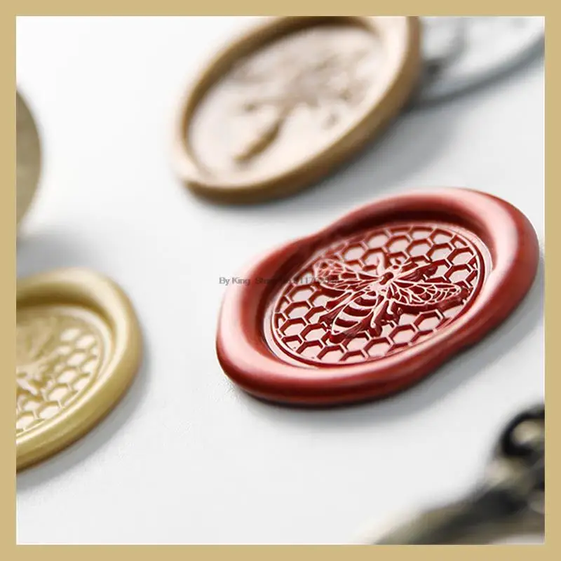 Play BrA Wax Seal Stamp Diy Fire Lacquer Greetings Gaisy Rose Strawberry Flower  - £23.17 GBP