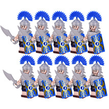 10pcs Roman Empire Roman Centurions (Blue) Minifigure Building Blocks - $15.89