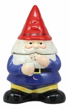 Ebros Whimsical Sweet Tooth Gnome Ceramic Cookie Jar With Air Tight Lid 9.75&quot;H - $34.99