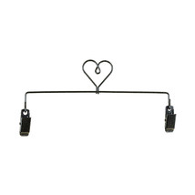 Classic Motifs 8 Inch Heart Clip Charcoal Craft Holder - £5.55 GBP