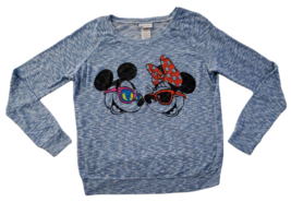 Disney Parks Authentic Original Women's Mickey Minnie Knit Long Sleeve Shirt XL - £3.98 GBP