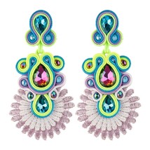 KPacTa 2021 vintage Ethnic Bohemia Drop Ladies Earrings For Women Tassel Earring - £12.35 GBP