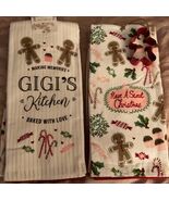 NWT 4 PCE GIGI’S KITCHEN PINK GINGERBREAD MEN KITCHEN TOWEL SET + COOKIE... - $459.21 MXN