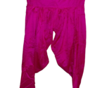 Vintage Hot Pink Silk Harem Baggy Gypsy Boho Hippie Yoga Pants Unisex - $24.71