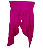 Vintage Hot Pink Silk Harem Baggy Gypsy Boho Hippie Yoga Pants Unisex - £19.70 GBP