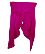 Vintage Hot Pink Silk Harem Baggy Gypsy Boho Hippie Yoga Pants Unisex - £19.46 GBP