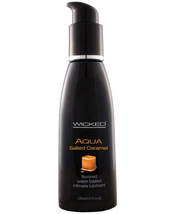 Wicked Sensual Care Aqua Water Based Lubricant - 4 oz Salted Caramel - £25.02 GBP
