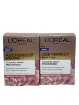 L&#39;Oreal Paris Age Perfect Rosy Tone Cooling Night Moisturizer 1.7oz 2 Boxes - £23.35 GBP
