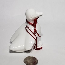 Department Dept 56 Fine Bone China White Porcelain Duck Christmas Ornament 3" - $9.95