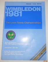 1981 Wimbledon ninth 9th day Tennis Program - £48.86 GBP