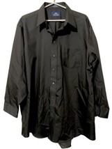 FOXCROFT  Non-Iron Stretch 3/4 Sleeve Shirt - Black - Woman Plus 18W - £14.72 GBP