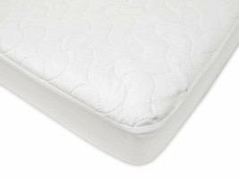 Protective Mattress Pad Cover Waterproof Fitted Crib and Toddler Soft Wa... - £23.90 GBP