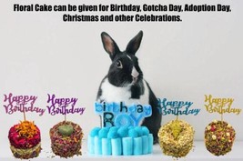 3 Layer Birthday Cake and Special Occasions With Petals For Rabbits, Ham... - £15.97 GBP