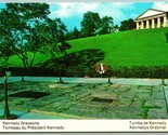 John F Kennedy Gravesite Arlington Virginia VA Unp Chrome Carte Postale I14 - $3.02