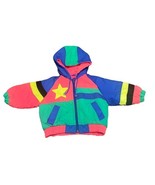 Vintage Gerber Infant Puffer CoatJacket Size 12 Months Color Block Retro - $18.32