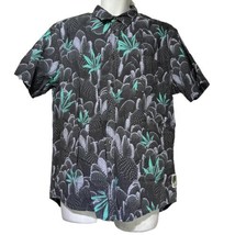 quiksilver slow life tarma cactus short sleeve button up shirt Men’s Size L - $29.69