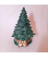 Vintage Doc Holliday Christmas Tree Mold Ceramic w Base candle holder gr... - $32.00