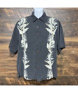 Men&#39;s Jamaica Jaxx Shirt Large Silk Hawaiian Short Sleeve Tropical Aloha... - $18.99