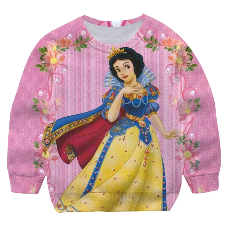 Children&#39;s Snow White  Sweatshirts For Girls Clothes Fashion  Print 3D Sweatshir - £65.67 GBP