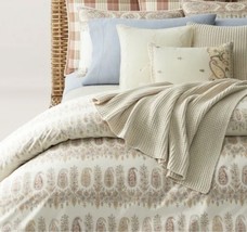 Ralph Lauren Camille Paisley Coral 7P queen Comforter shams Pillow Set $1405 - £431.02 GBP