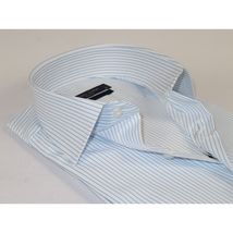 Men's Shirt ENZO PARK Turkey Soft Cotton Wrinkle Resistant Enzo6 Blue Stripe image 2