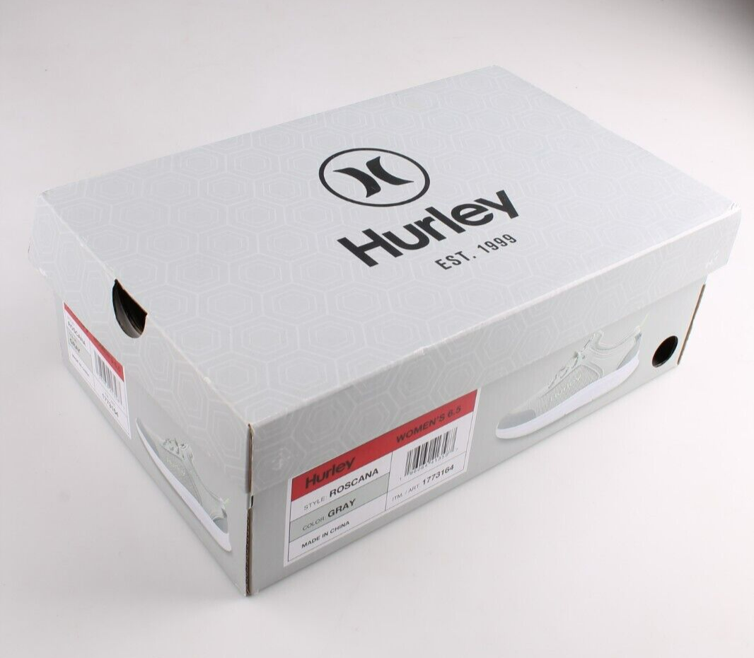 Hurley “Roscana” Mujer Zapato Elástico Bungee Gris Zapatillas Nuevo Talla 9 Item image 7