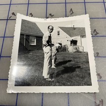 Vintage Photograph Funny Goofy Prank 1957 Black &amp; White - $196.09 MXN