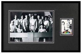Gene Roddenberry Framed 11x17 Vintage Topps Card + Star Trek Cast Photo Display - £55.38 GBP