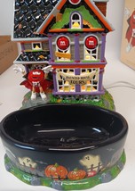 Halloween M&amp;M&#39;s Dept 56 Haunted House Tours Lighted Building With Candy Dish - £23.72 GBP