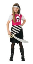 Way to Celebrate Pirate Girls Halloween Fantasy Costumes Multicolor M (8... - $19.79