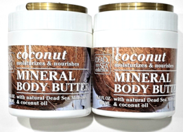 2 Pack Dead Sea Collection Coconut Mineral Body Butter 16.9oz - $25.99