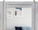 Grey Emaison 12 X 16 In. Wall Decorative Mirror, Rustic Wood Frame, Bedr... - £29.69 GBP