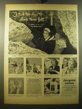 1950 Jergens Lotion Advertisement - Valli - I took two days to climb three feet - £14.46 GBP