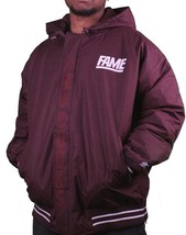 Hall of Fame 2ND Second Sucks Línea Lateral Burdeos con Capucha Parka Nwt - £89.71 GBP