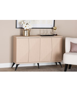 Ana Two-Tone Light Brown and Black Wood 4-Door Sideboard Buffet - $4,284.20 MXN
