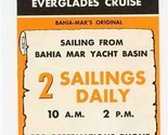 Pippin Circular Jungle &amp; Everglades Cruise Brochure 1960&#39;s Fort Lauderda... - $21.78