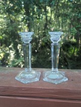 Mikasa &quot;Cambridge&quot; 6&quot; Full Lead Crystal Candlesticks - Germany - Mint Condition - £19.41 GBP