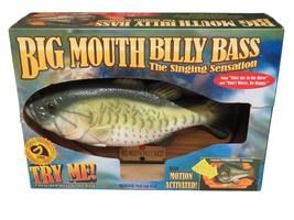 Vtg Big Mouth Billy Bass Singing Fish Sopranos Cabin Fishing Decor NEW S... - $1,296.46 MXN