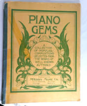 Piano Gems A Collection of Popular Compositions/Sheet Music Book 80 pgs.... - $6.99