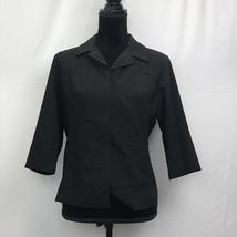 Tempted Women's Fashionable Solid Black Button Jacket, size L Large - $17.56