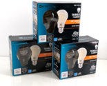 EcoSmart LED Thinner Filament Light Bulbs 6W 450LM 2700K A19 3-Pack of 2... - $19.40