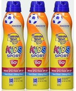 (LOT 3) Banana Boat Kids Sport 50+ SPF Sunscreen Lotion Spray 6 Oz Ea Te... - $40.69 CAD