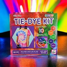 Tie Dye Kit 6 Colors DIY Fabric Dye Set for Kids Rainbow 6 Bottles of Dye - £10.31 GBP