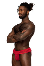 MALE POWER SASSY LACE JOCK STRAP RED SIZE L/XL 36-42" - £17.22 GBP