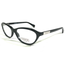 Coach Eyeglasses Frames HC 6046 Maria 5002 Black Silver Cat Eye Round 52-15-135 - £44.44 GBP