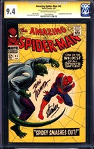 Amazing Spider-Man #45 (1967) CGC 9.4 -- Lee &amp; Romita signed (SS); 3rd Lizard - £2,932.01 GBP