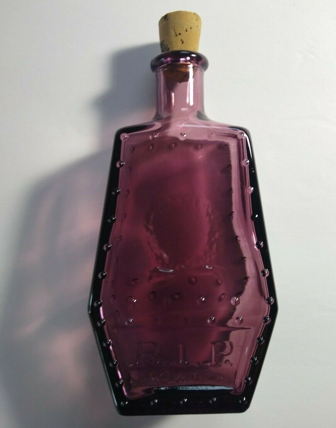 Poison Medicine Bottle Wheaton Purple RIP Coffin Shaped Horror Halloween Gothic - $74.10