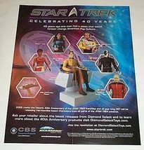  20x16 inch  2006 Star Trek action figures POSTER:Captain Kirk/Riker/Pic... - $20.05
