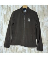 Spyder Fleece Jacket Size L Brown Large - $24.45 CAD