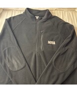 NRA Black Fleece Quarter Zip Pullover Men’s 2XL Outdoor Shooting Jacket - $641.11 MXN